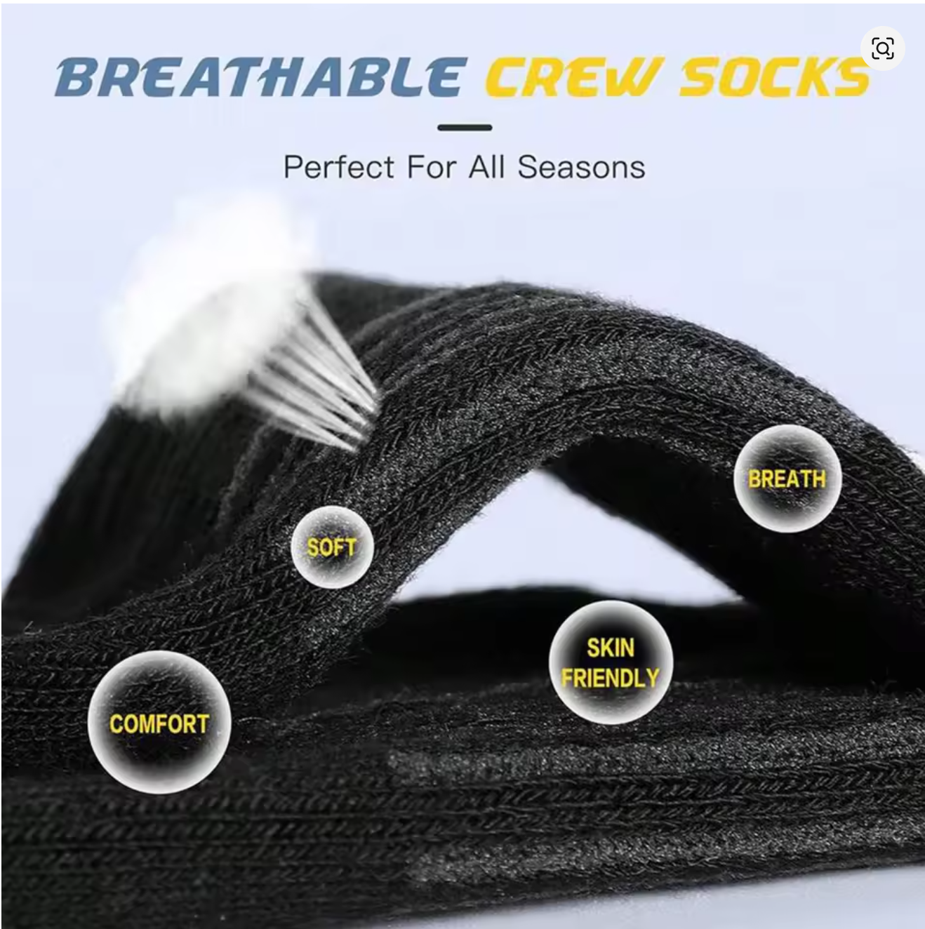 Men's 6 Pairs Pack High Perfor - Cotton Crew Sock Pack のレビューと価格