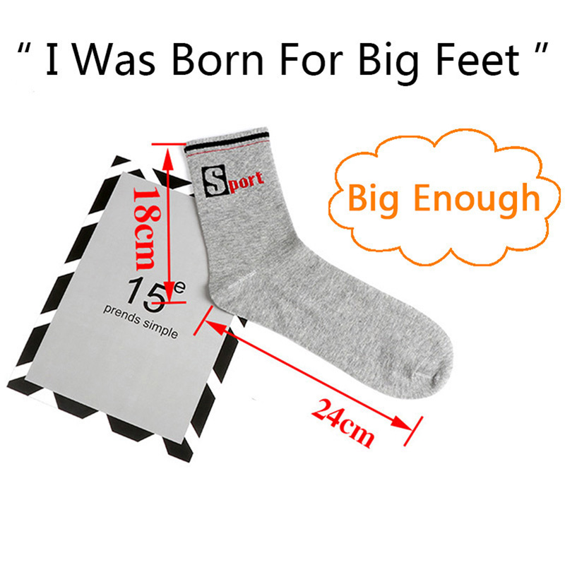 3 Pairs/Pack Big Large Socks E - Cotton Crew Sock Pack のレビューと価格