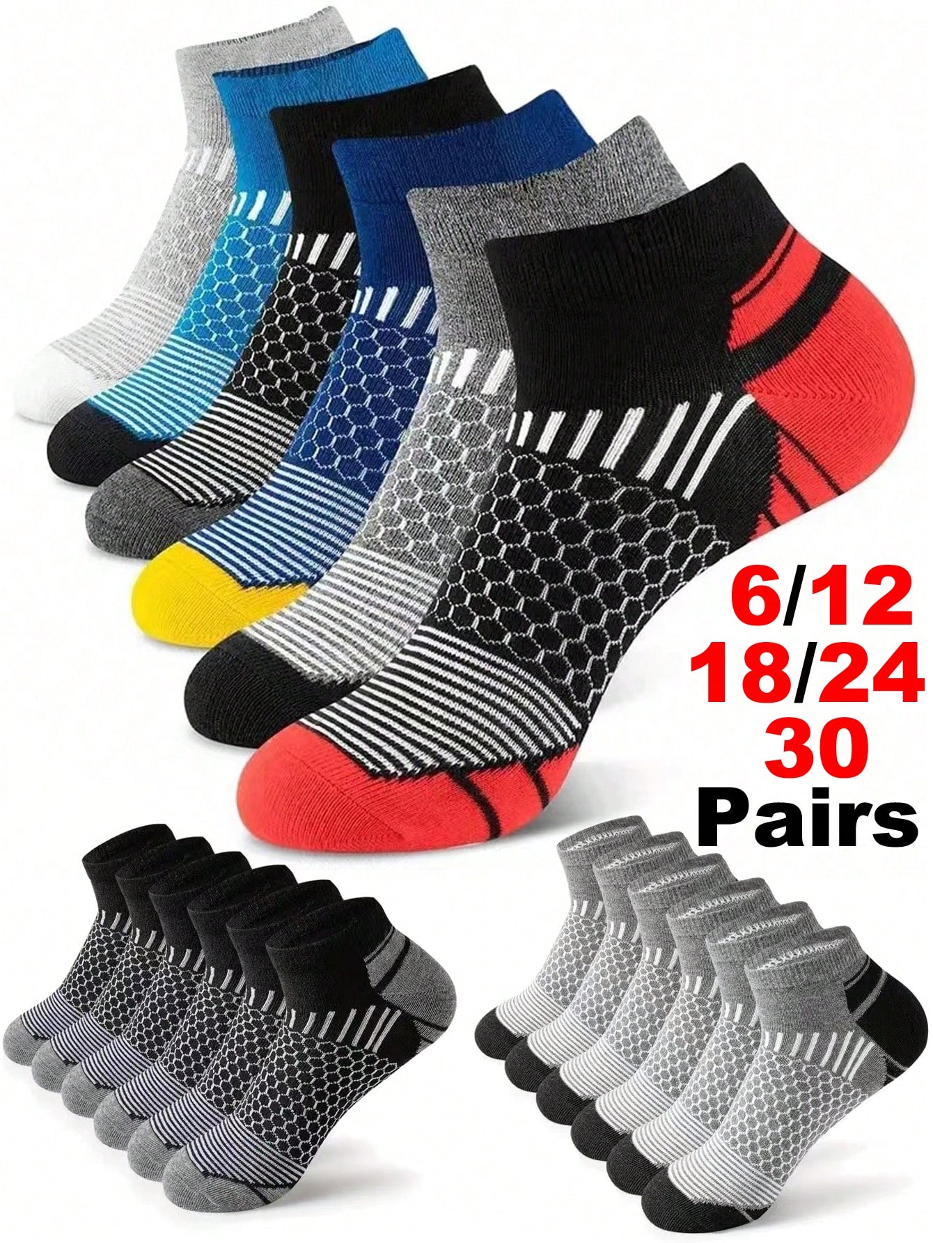 Men's Athletic Socks Ankle Run - Ankle Sock Low Cut のレビューと価格