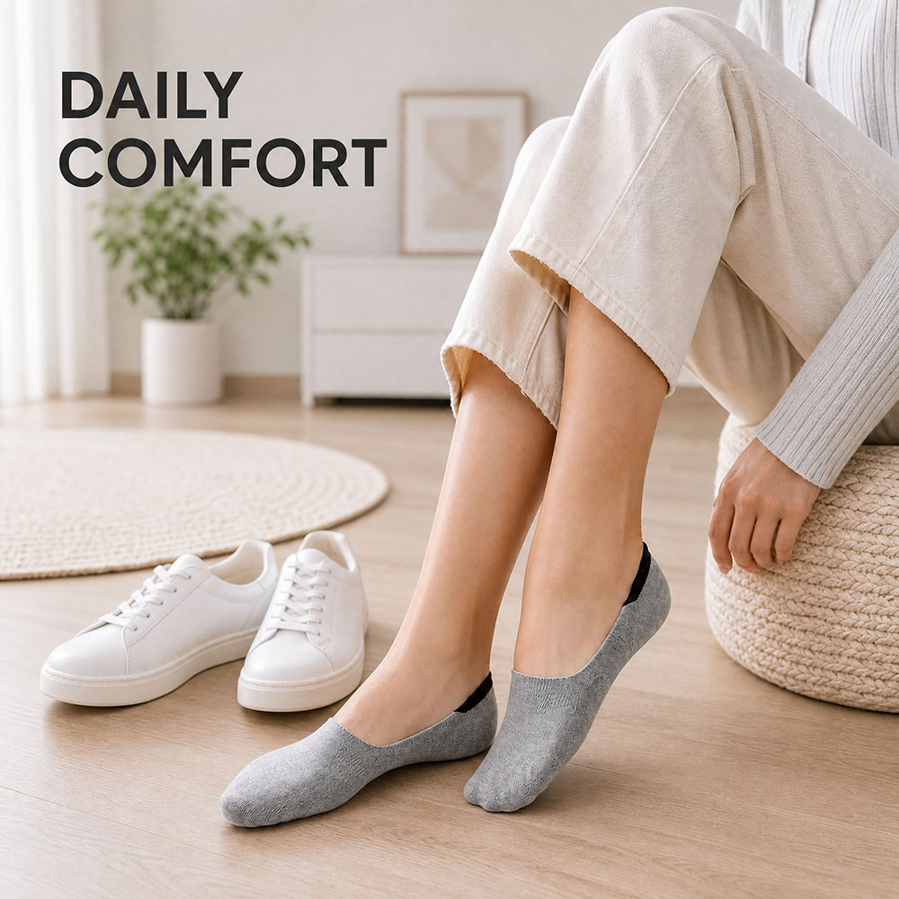6 Pairs Unisex Cotton No Show  - Invisibility Sock Loafer のレビューと価格