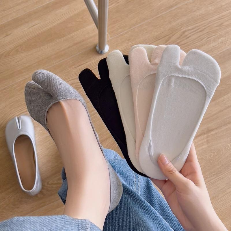 5pairs Summer Thin Cotton Two  - Toe Sock Split のレビューと価格