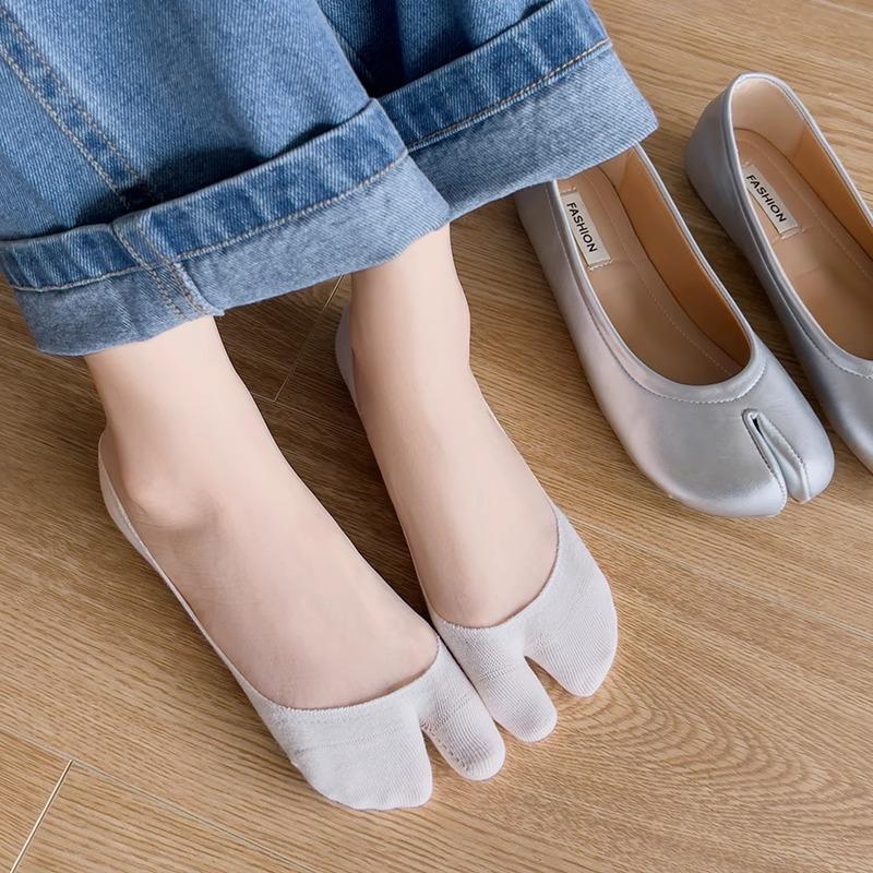 5pairs Summer Thin Cotton Two  - Toe Sock Split のレビューと価格
