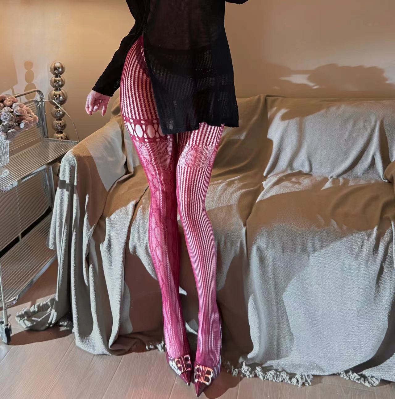 See-through Vintage AB-style L - Fishnet Stocking Women のレビューと価格