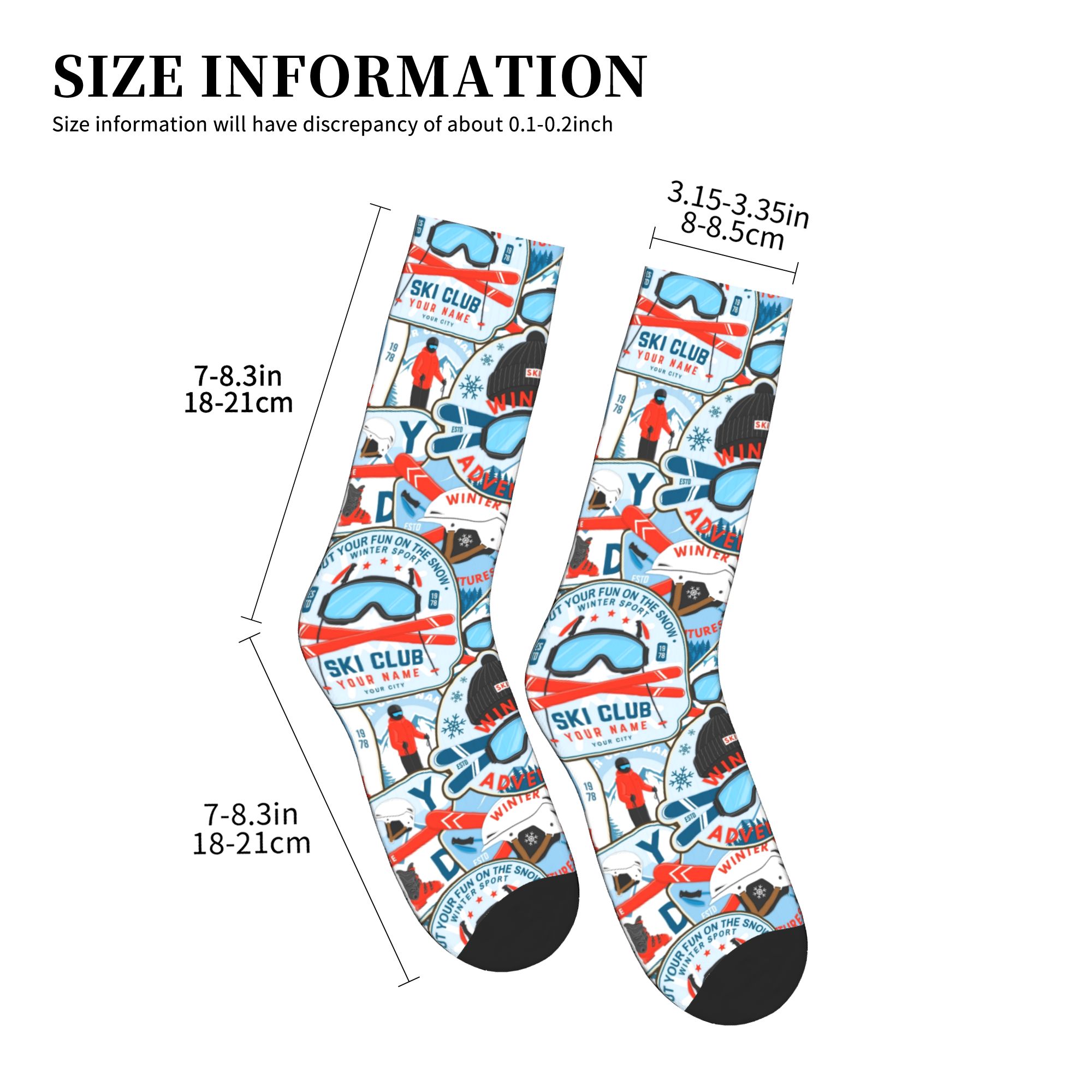 Vintage Red Blue Ski Club Seam - Dress Sock Men のレビューと価格