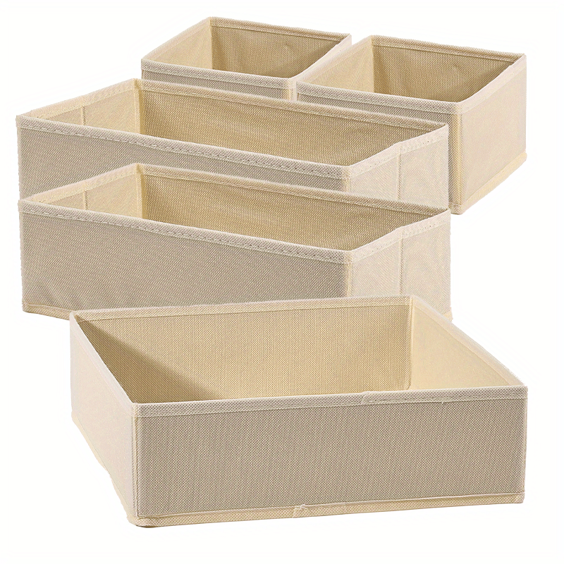 5pcs Collapsible Fabric Storag - Sock Organizer Tray のレビューと価格