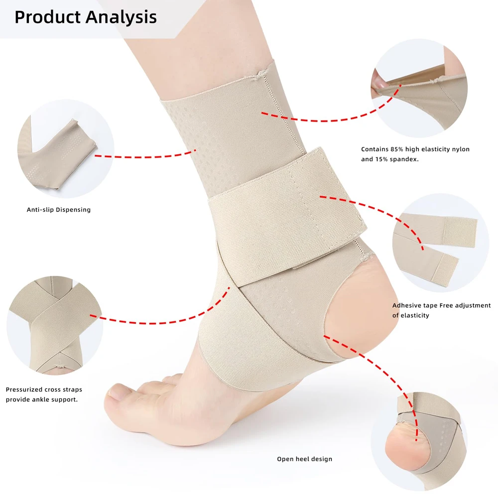 1Pcs Compression Ankle Brace S - Ankle Brace Sock のレビューと価格