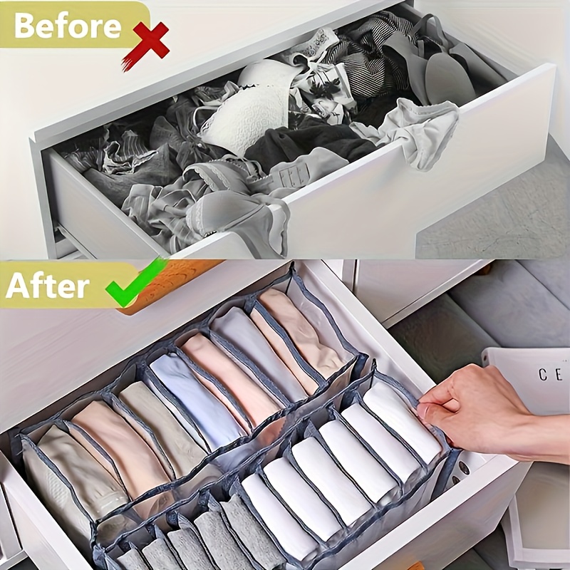 7 Grids Underwear Drawer Organ - Sock Organizer Tray のレビューと価格