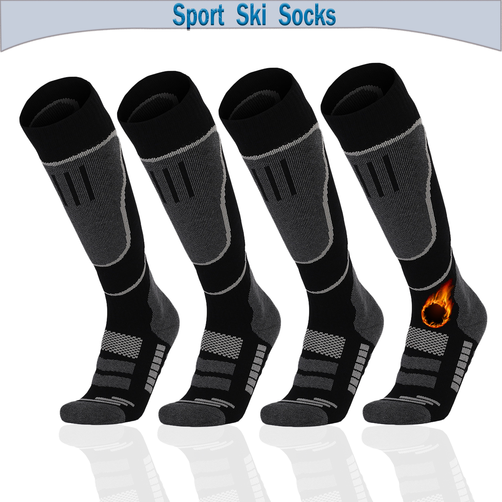 2 Pairs Ski Socks, Cold Weathe - Thermal Sock Winter のレビューと価格