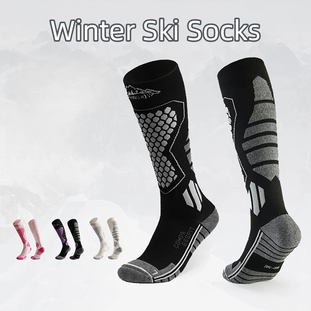 New Thickened Ski Socks Anti-s - Thermal Sock Winter のレビューと価格