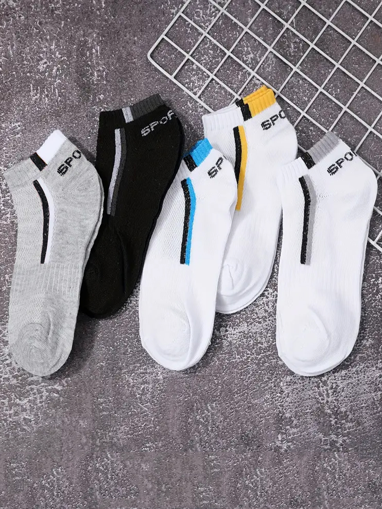 Men's Color-block Mesh Ankle S - Ankle Sock Low Cut のレビューと価格