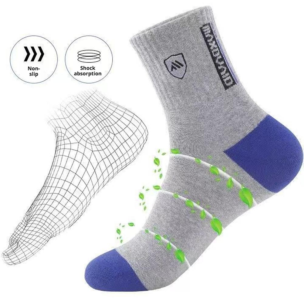 5 Pairs Men's Anti Odor & Anti - Cotton Crew Sock Pack のレビューと価格