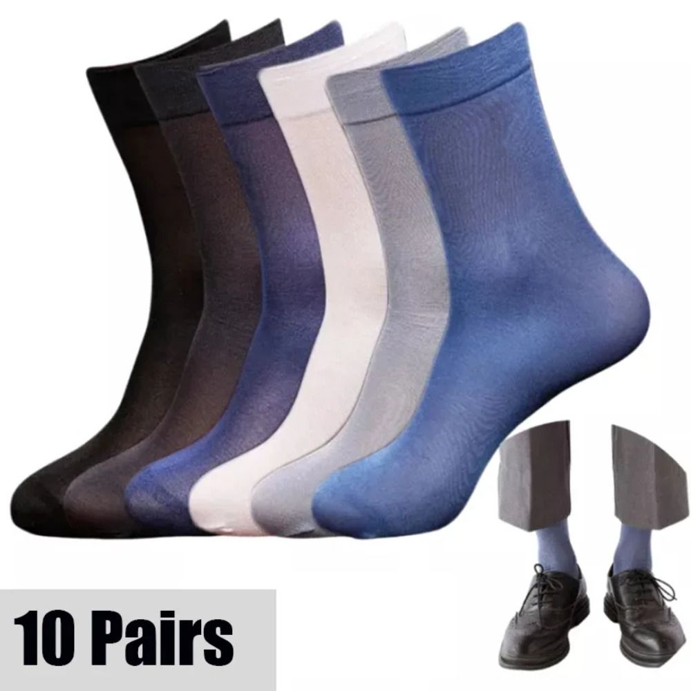 10pairs New Breathable Men Ice - Silk Sock Bamboo のレビューと価格