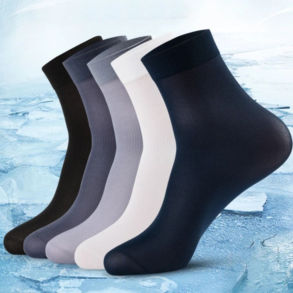 10pairs Casual Breathable Men  - Silk Sock Bamboo のレビューと価格