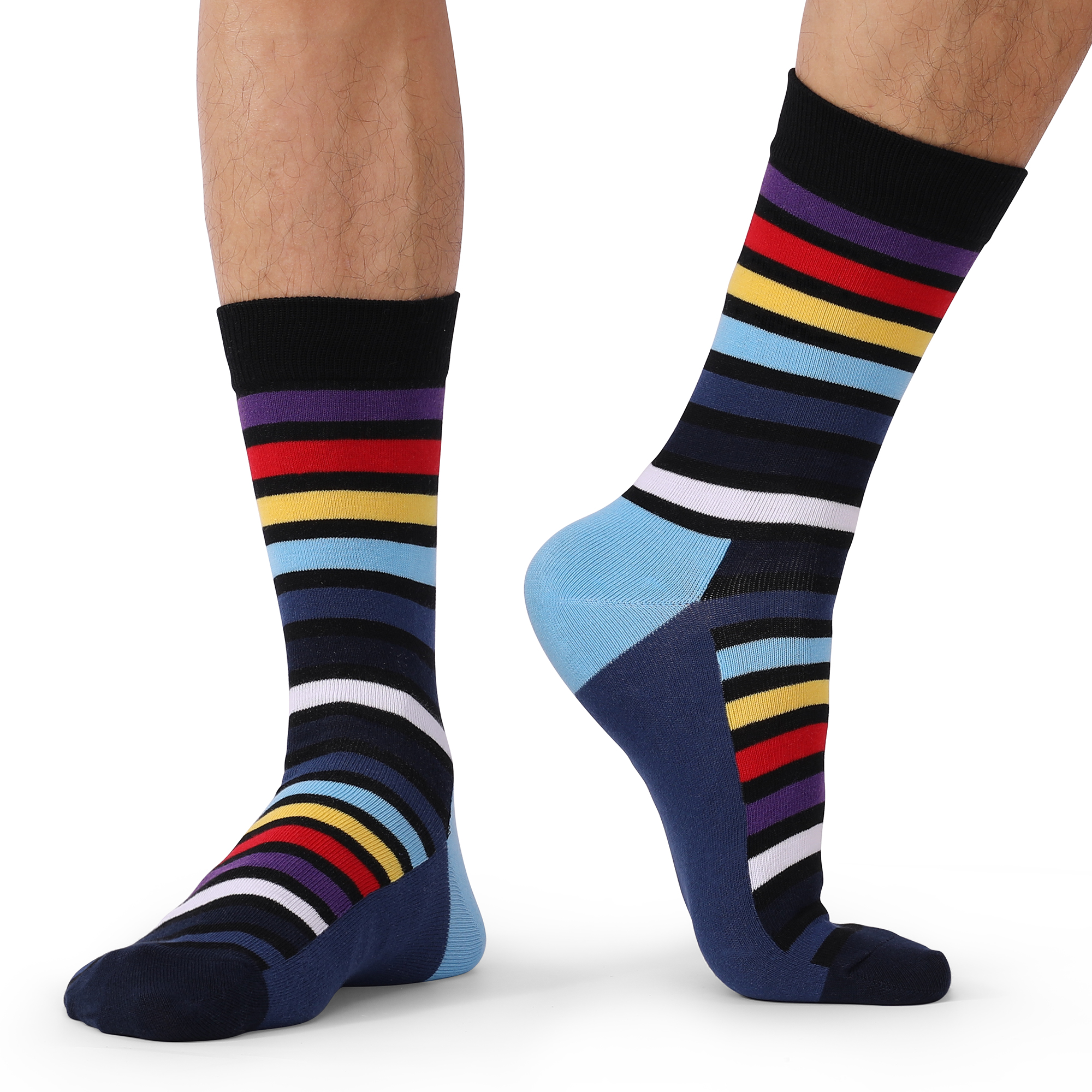 5Pairs Mens Fun Dress Socks, P - Cotton Crew Sock Pack のレビューと価格
