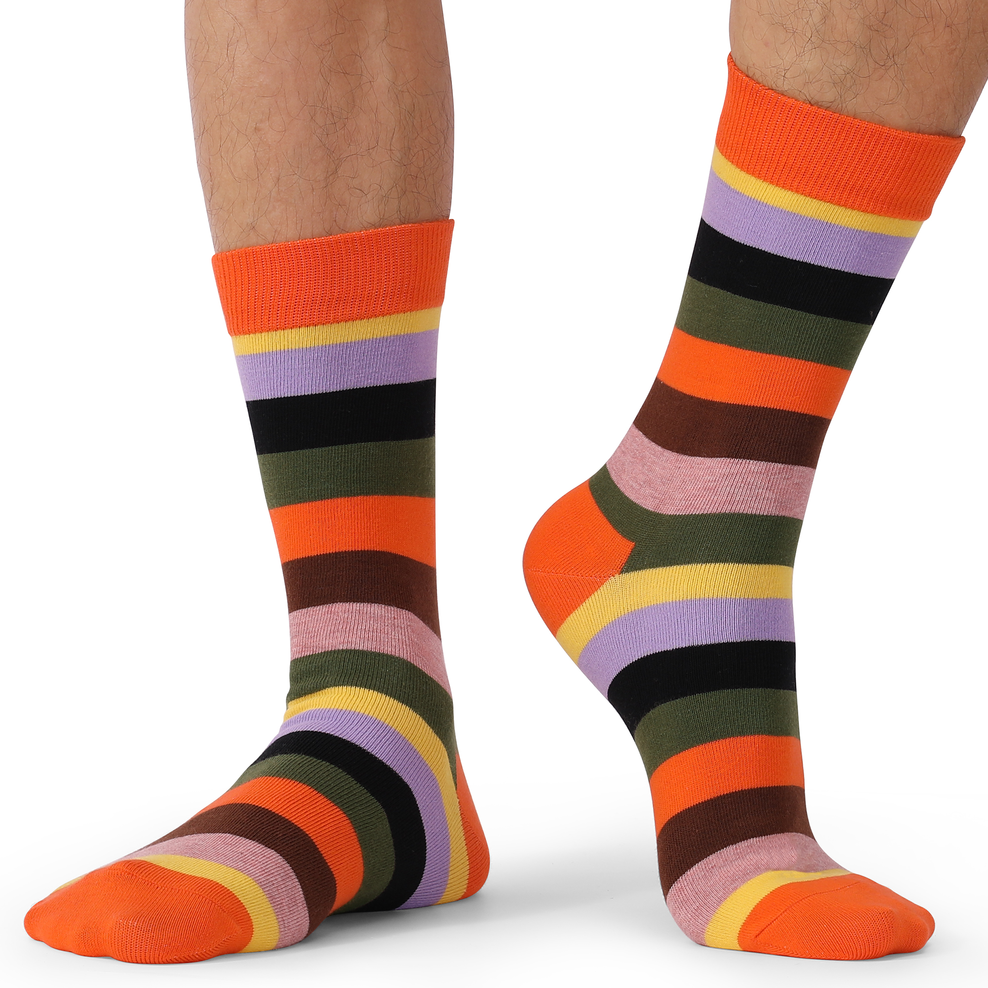5Pairs Mens Fun Dress Socks, P - Cotton Crew Sock Pack のレビューと価格