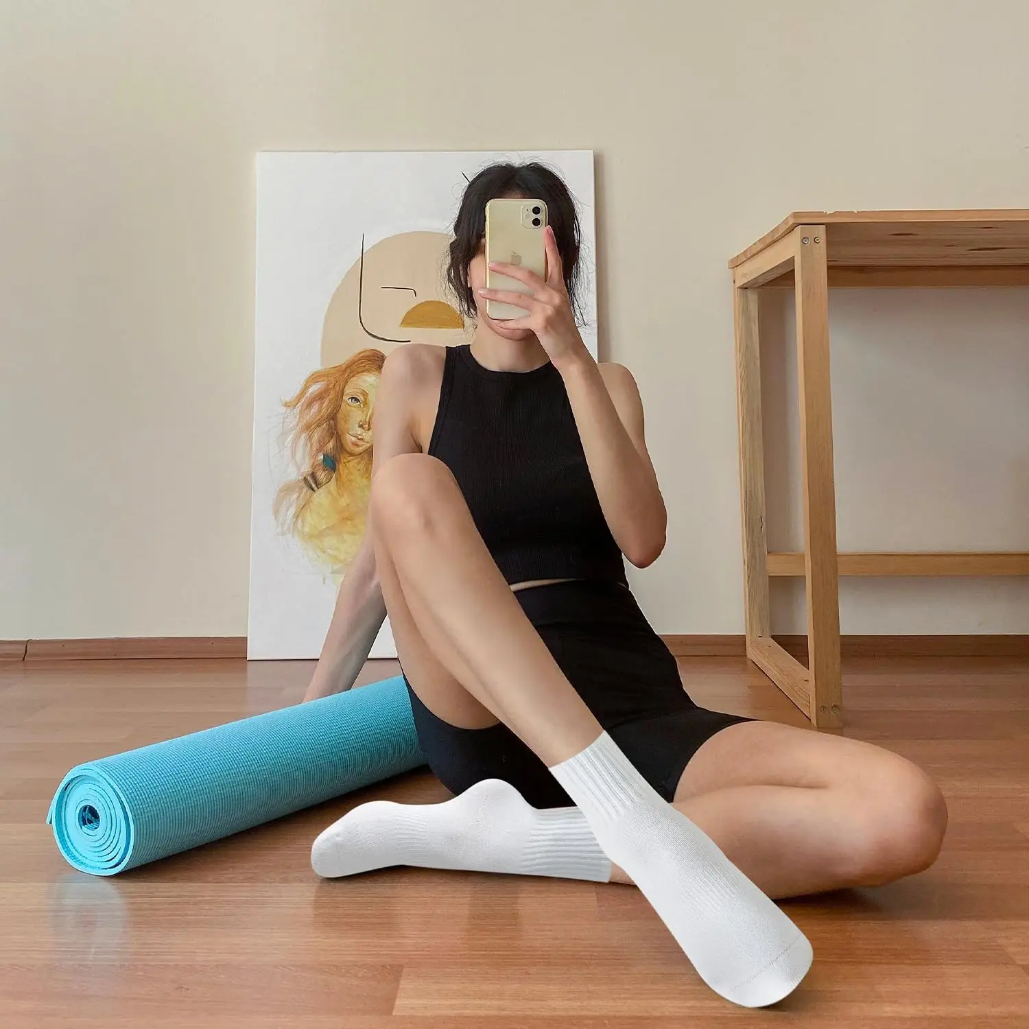 4 pairs of women's yoga socks, - Grip Sock Yoga のレビューと価格