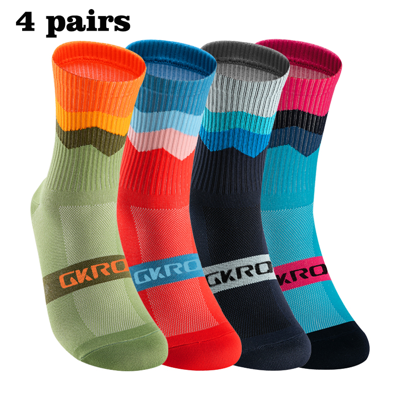 GKRQ 4 Pairs Bike Socks Men Nu - Compression Sock Medical のレビューと価格
