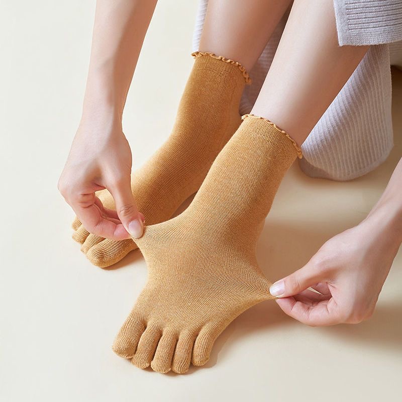 1/5 Pairs Cotton Women Five Fi - Toe Sock Split のレビューと価格