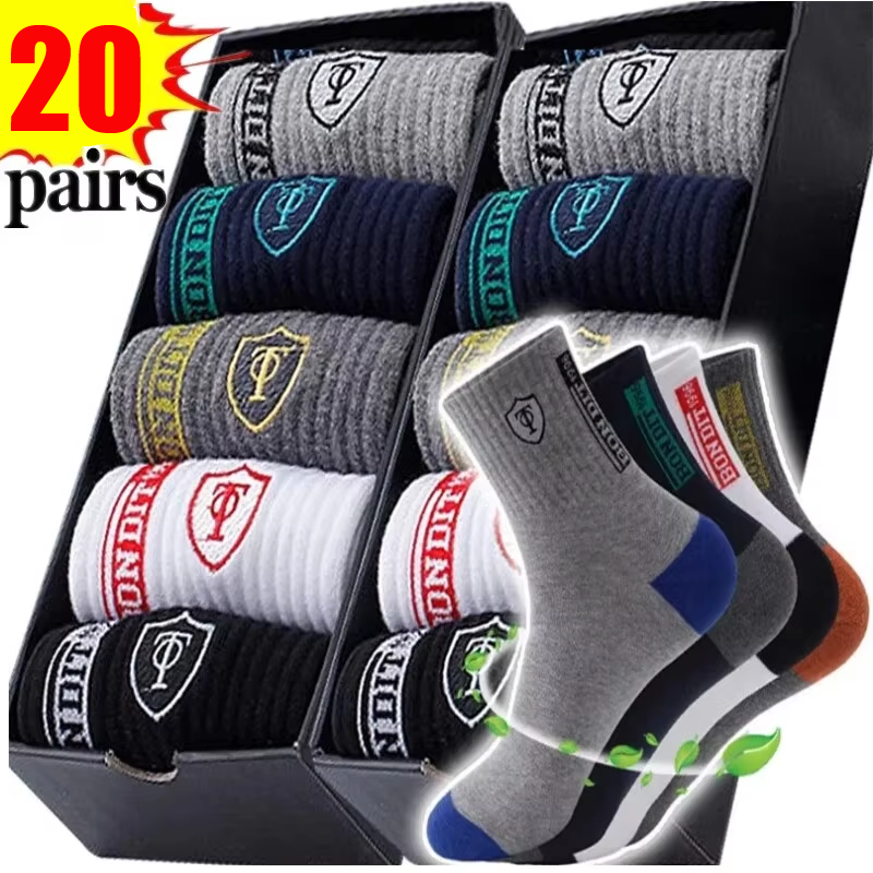 Men's 20-Pack Premium Thermal  - Cotton Crew Sock Pack のレビューと価格