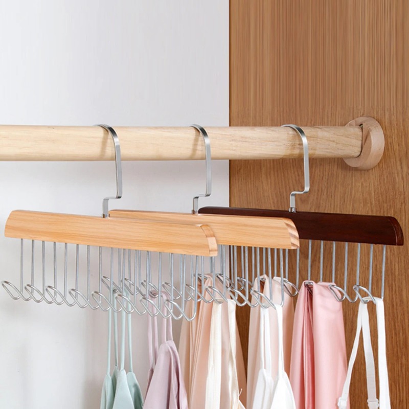Solid Wood Eight-hook Hanger M - Sock Organizer Tray のレビューと価格