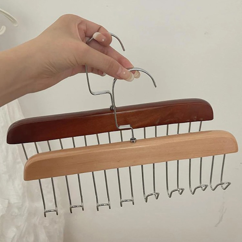 Solid Wood Eight-hook Hanger M - Sock Organizer Tray のレビューと価格