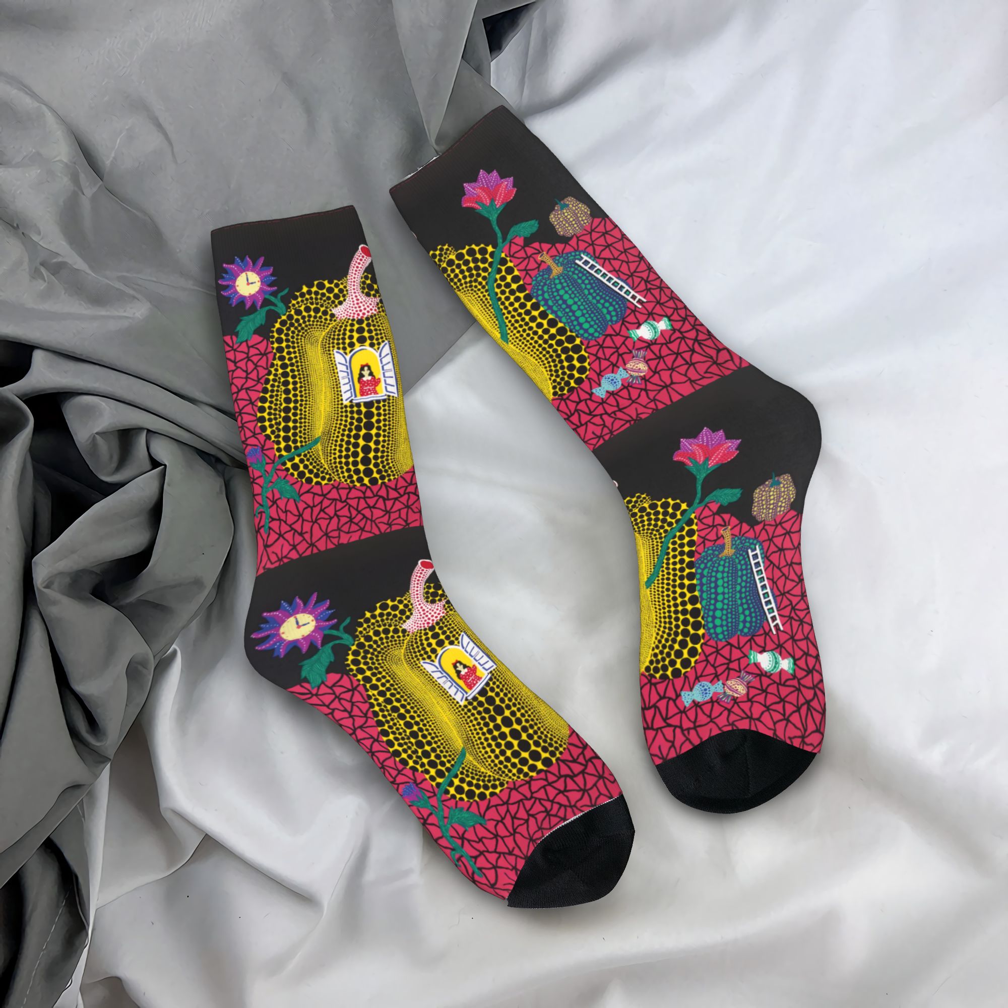 Custom Yayoi Kusama Abstract P - Dress Sock Men のレビューと価格