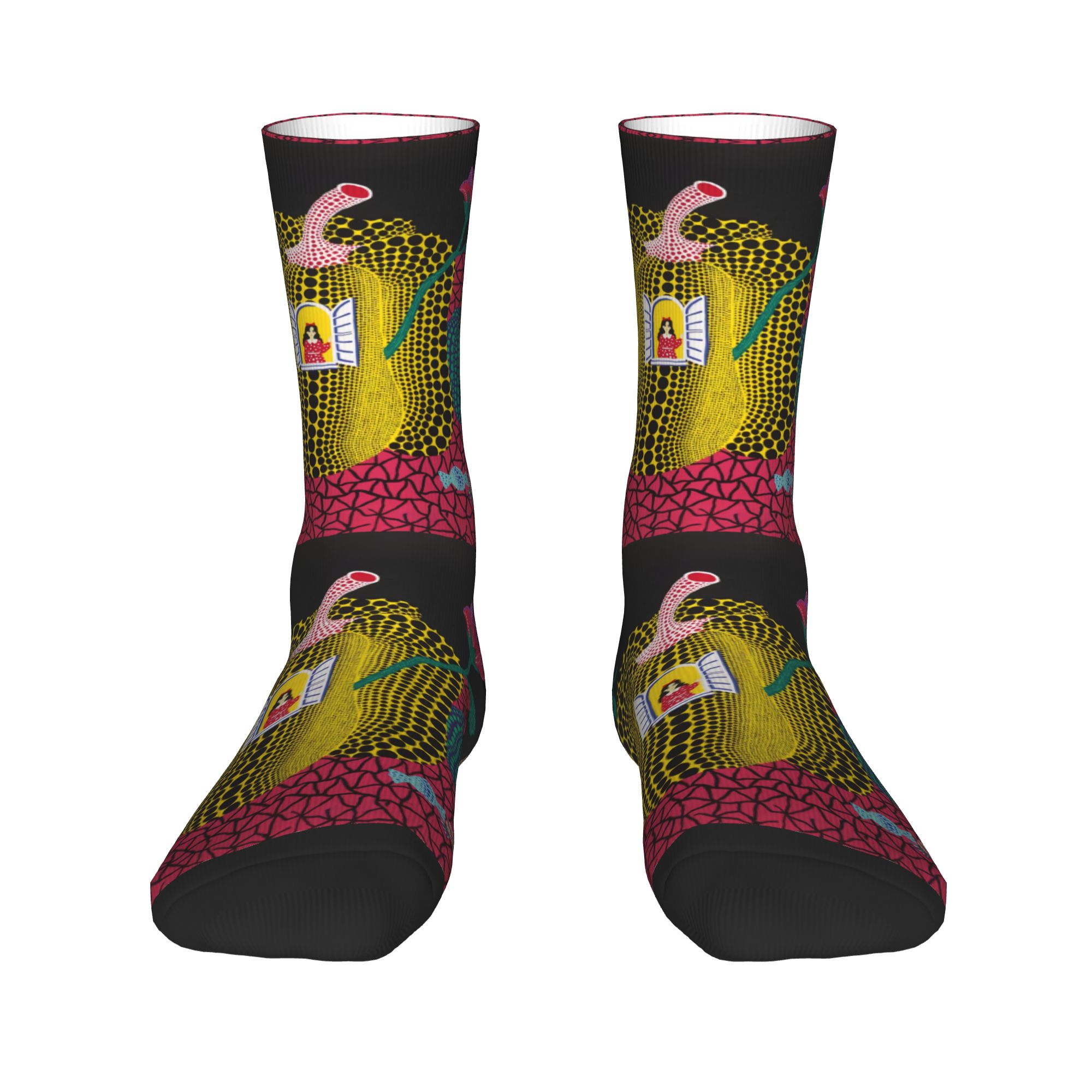 Custom Yayoi Kusama Abstract P - Dress Sock Men のレビューと価格