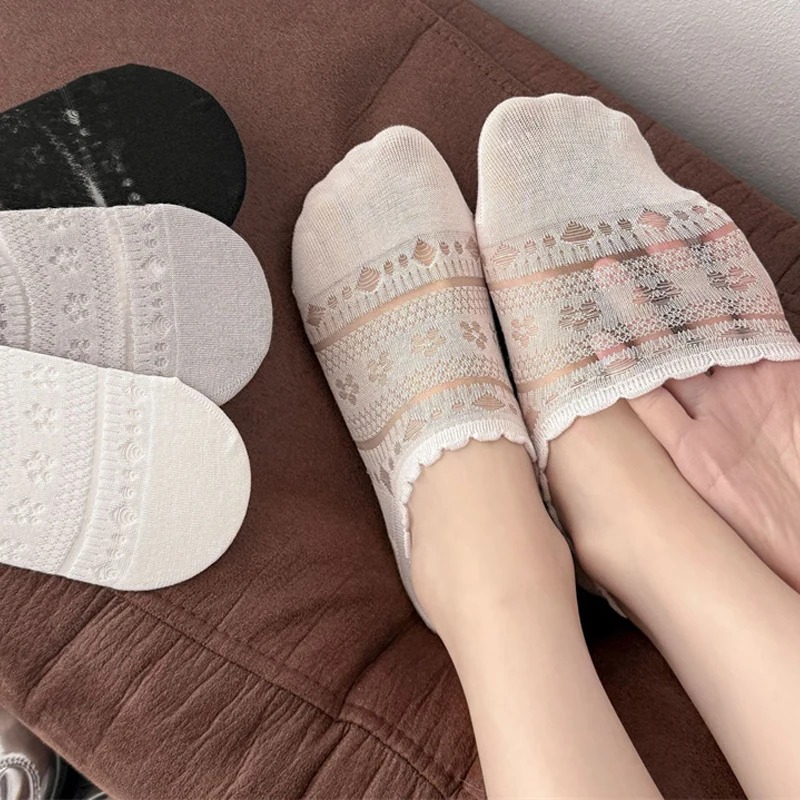 Lace Openwork Ballet Socks for - Invisibility Sock Loafer のレビューと価格