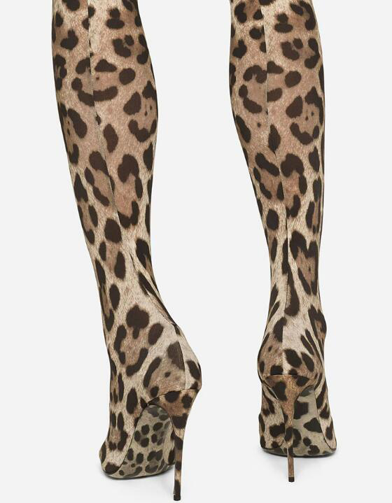 Sexy Leopard Over-the-Knee Str - Knee High Sock Women のレビューと価格
