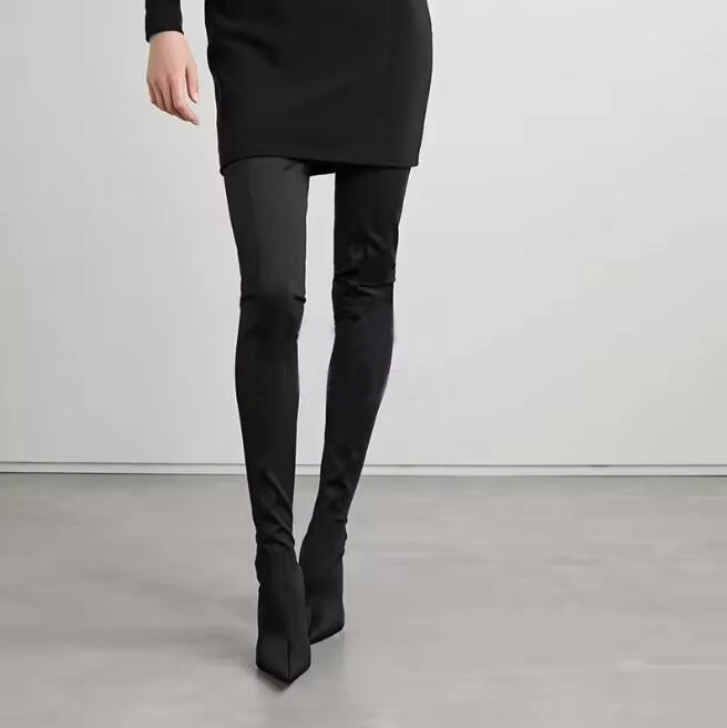 Sexy Leopard Over-the-Knee Str - Knee High Sock Women のレビューと価格