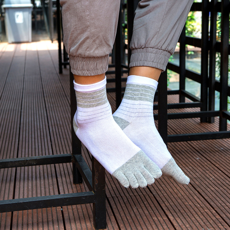 3/5 Pairs Men Five Toe Crew So - Toe Sock Split のレビューと価格