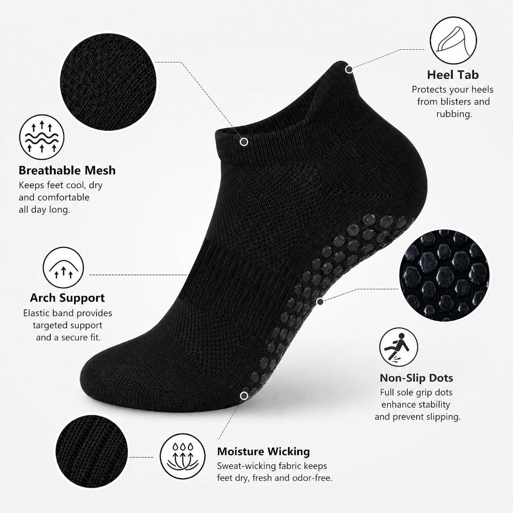 Non-Slip Grip Socks for Women: - Grip Sock Yoga のレビューと価格