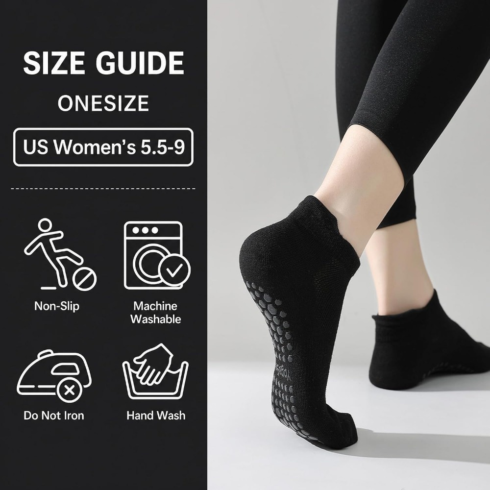 Non-Slip Grip Socks for Women: - Grip Sock Yoga のレビューと価格