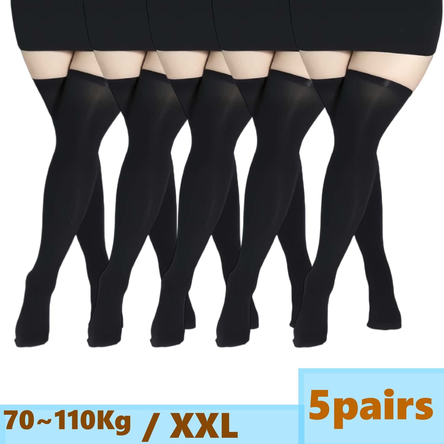 Woman Plus Size Lace Thigh Hig - Thigh High Sock Stay Up のレビューと価格