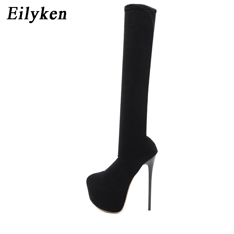 Eilyken Fashion Platform Stret - Knee High Sock Women のレビューと価格