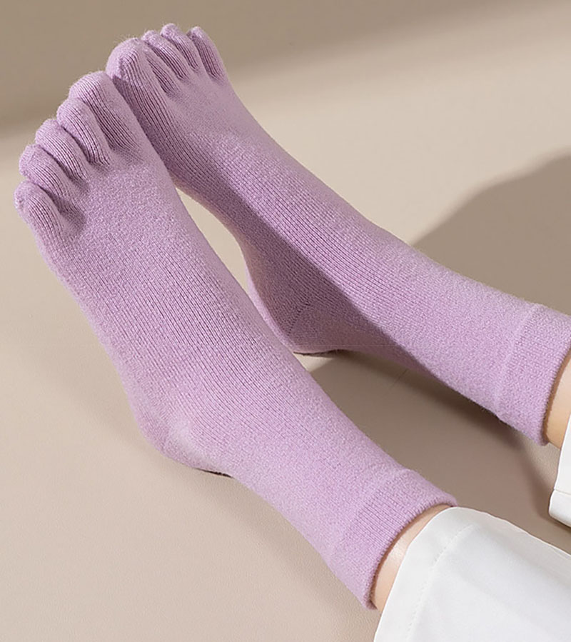 Autumn Winter Thicken Cashmere - Toe Sock Split のレビューと価格