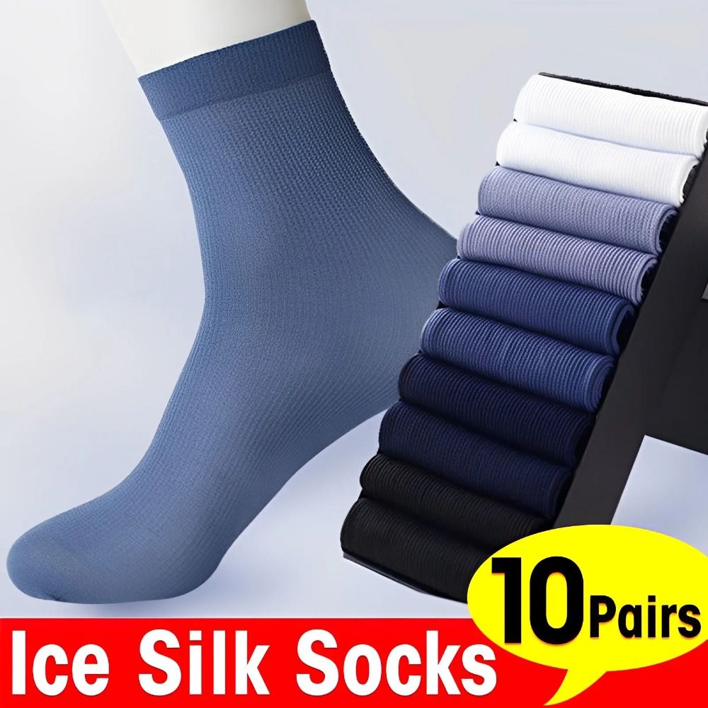 10Pairs Fashion Breathable Men - Silk Sock Bamboo のレビューと価格