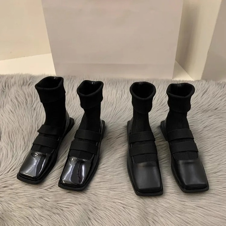 British style square knitted s - No Show Sock Women のレビューと価格