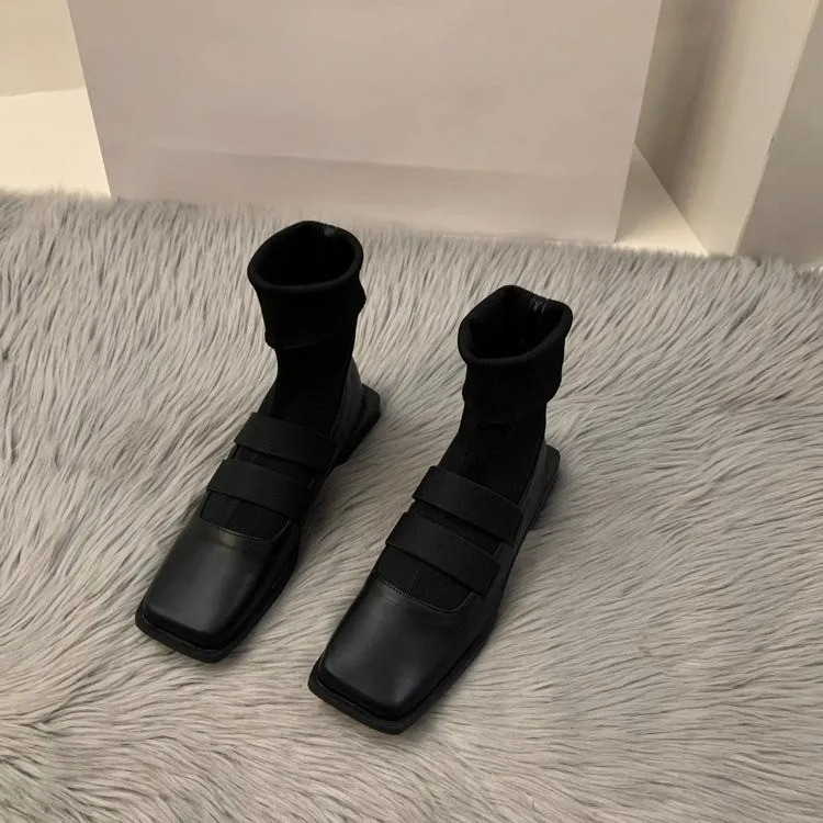 British style square knitted s - No Show Sock Women のレビューと価格