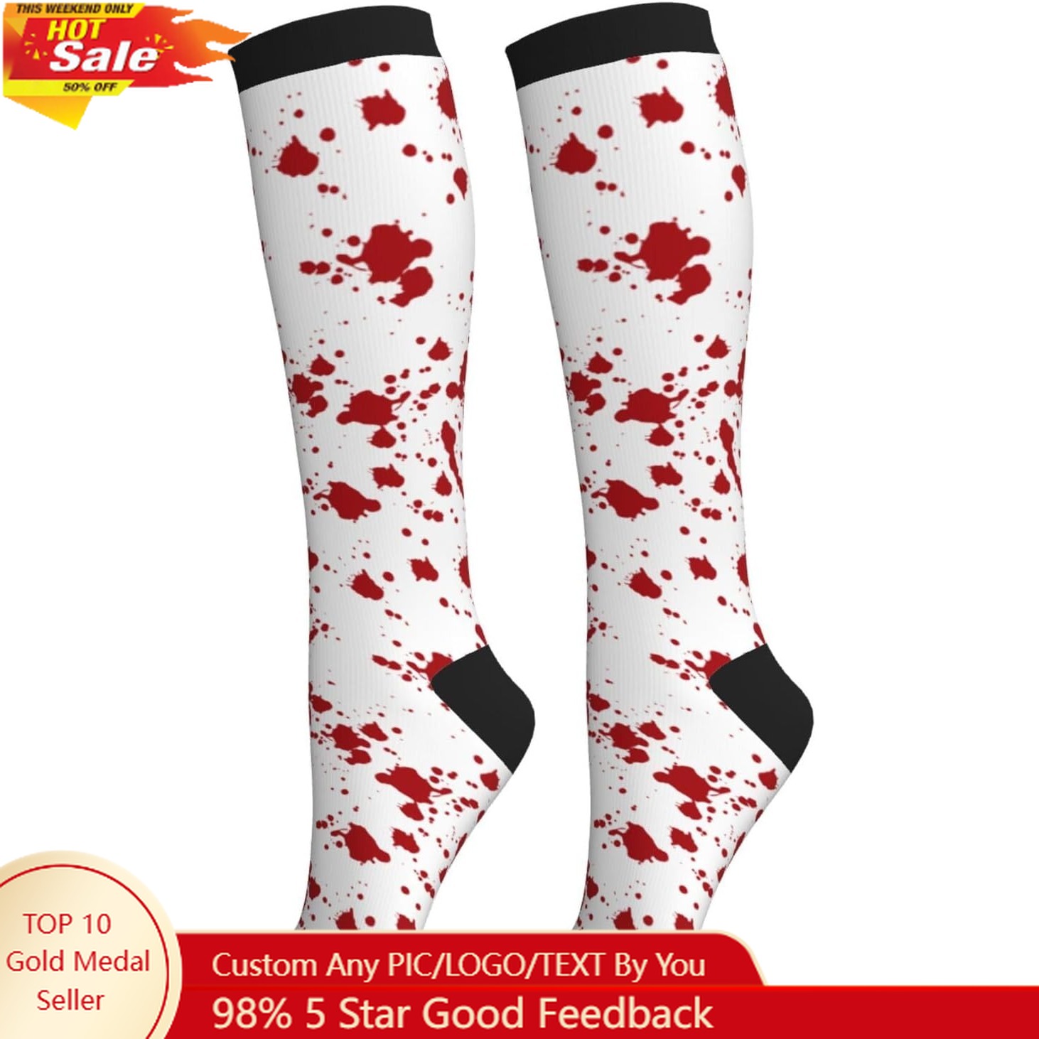 Compression Socks Calf Knee Hi - Knee High Sock Women のレビューと価格