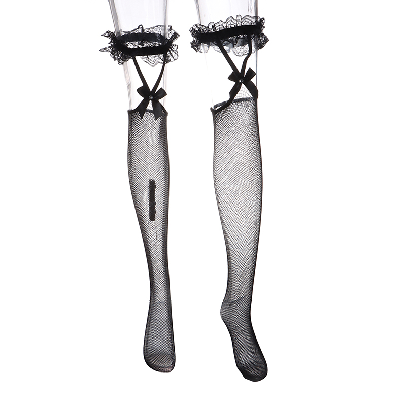 1Pair Sexy Mesh Fishnet Thigh  - Knee High Sock Women のレビューと価格