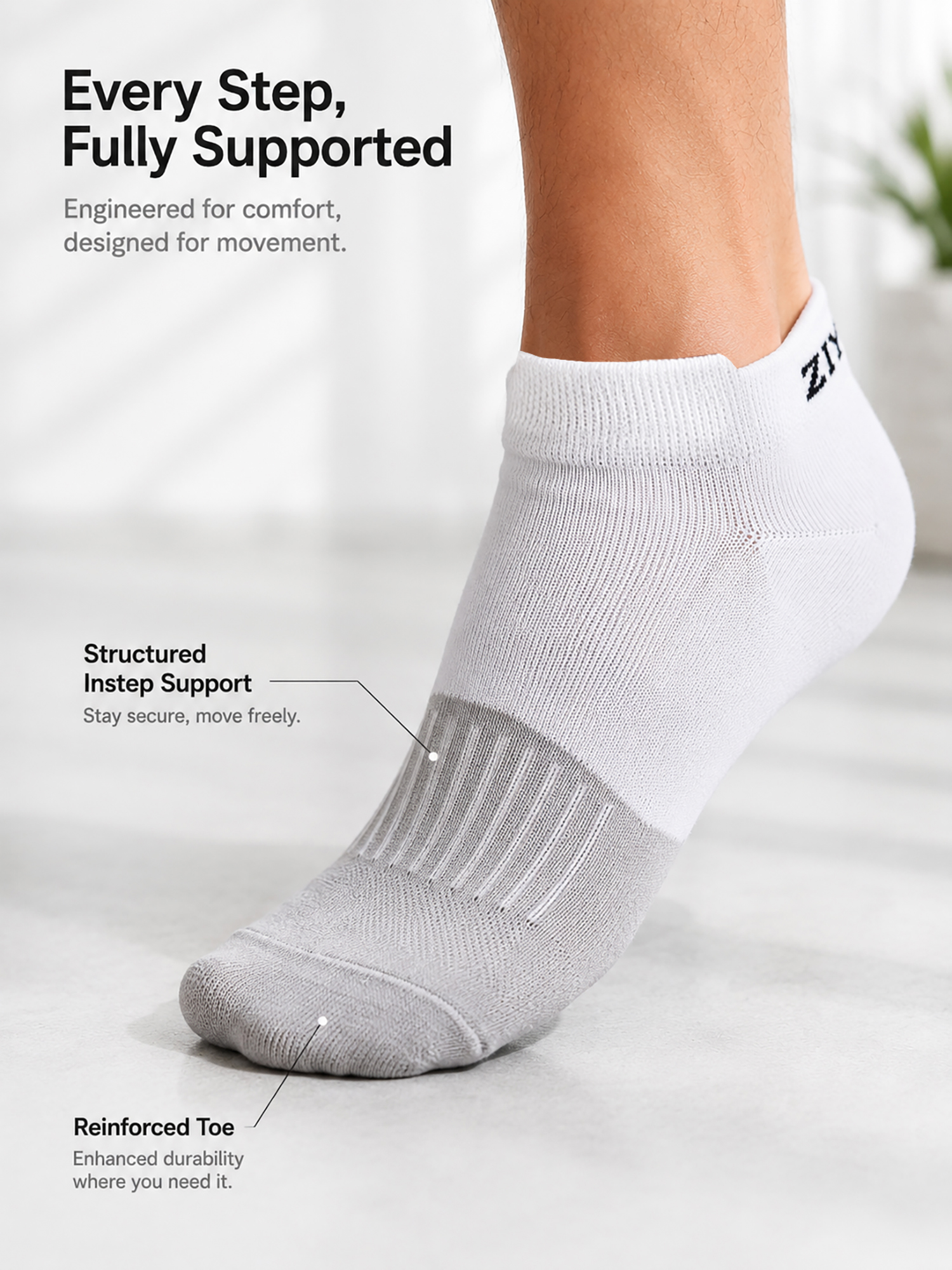 1/4/6Pairs Men's Color Block A - Ankle Sock Low Cut のレビューと価格