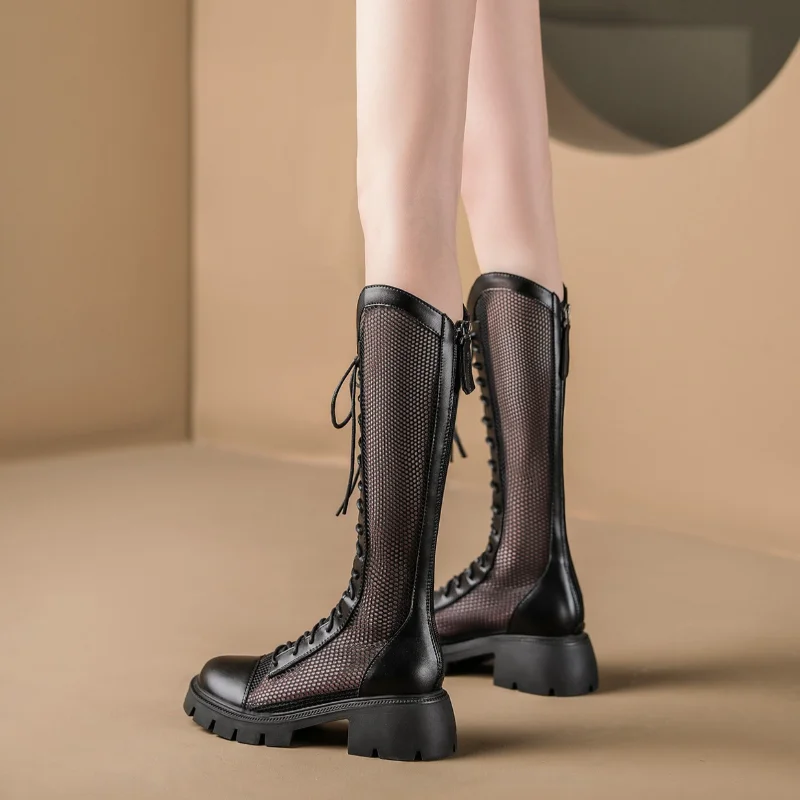 Women Summer Knee-high Mesh Hi - Knee High Sock Women のレビューと価格