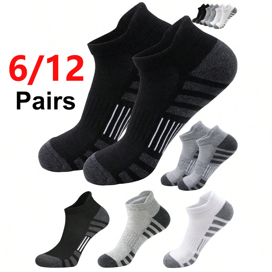 6/24 Pairs Cushioned Breathabl - Ankle Sock Low Cut のレビューと価格