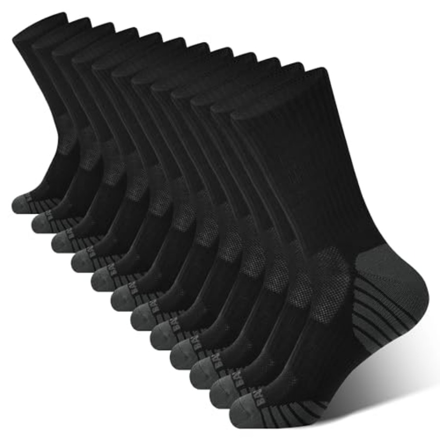 BAMBOO COOL Men's Crew Socks A - Cotton Crew Sock Pack のレビューと価格