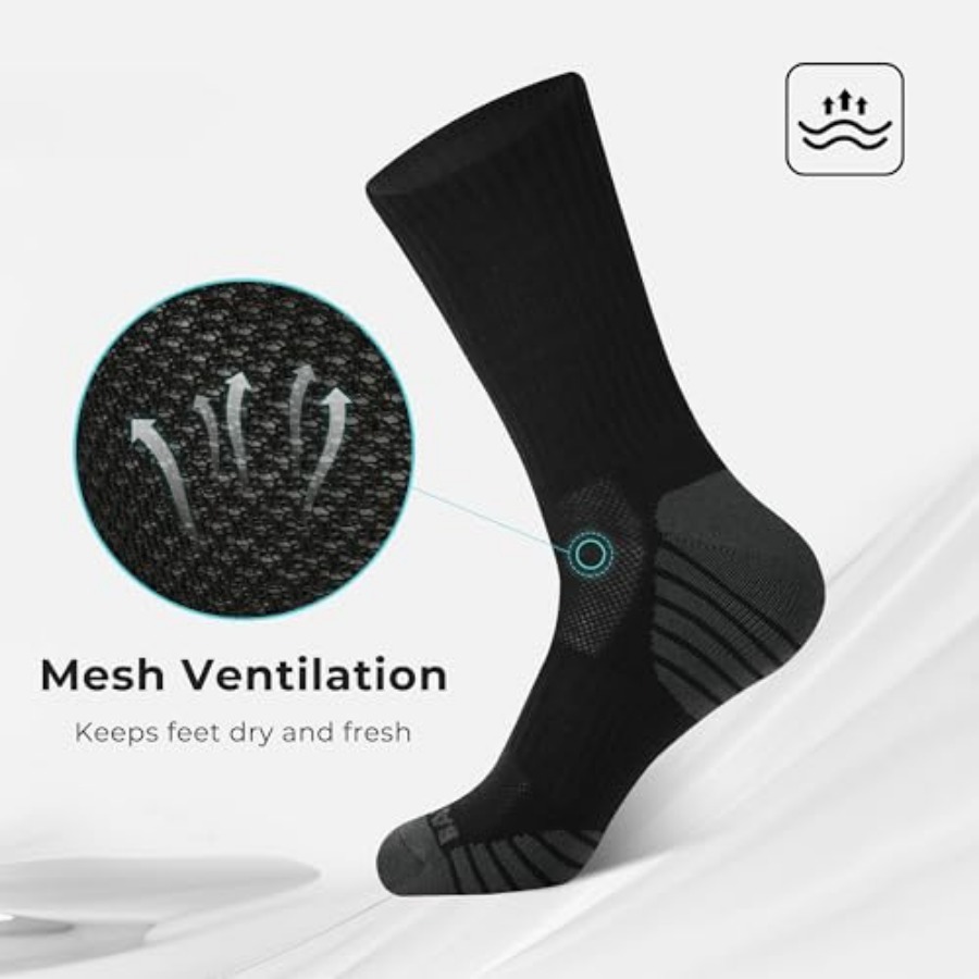 BAMBOO COOL Men's Crew Socks A - Cotton Crew Sock Pack のレビューと価格