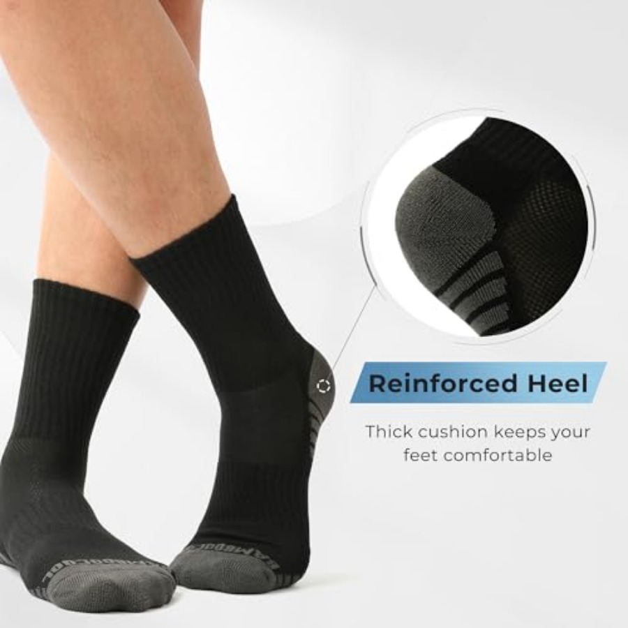 BAMBOO COOL Men's Crew Socks A - Cotton Crew Sock Pack のレビューと価格
