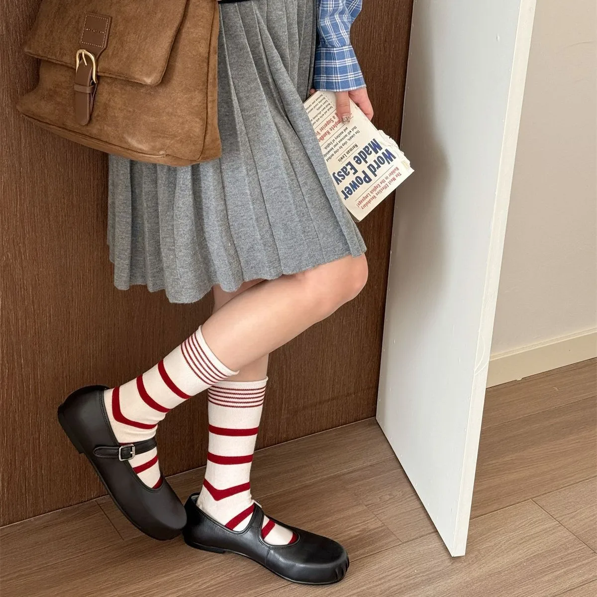 Korean Winter Striped Wool Sil - Silk Sock Bamboo のレビューと価格