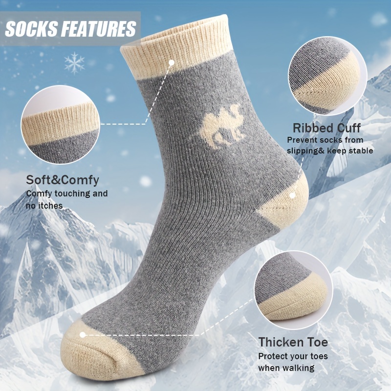 5 Pairs Thermal Winter Socks T - Thermal Sock Winter のレビューと価格
