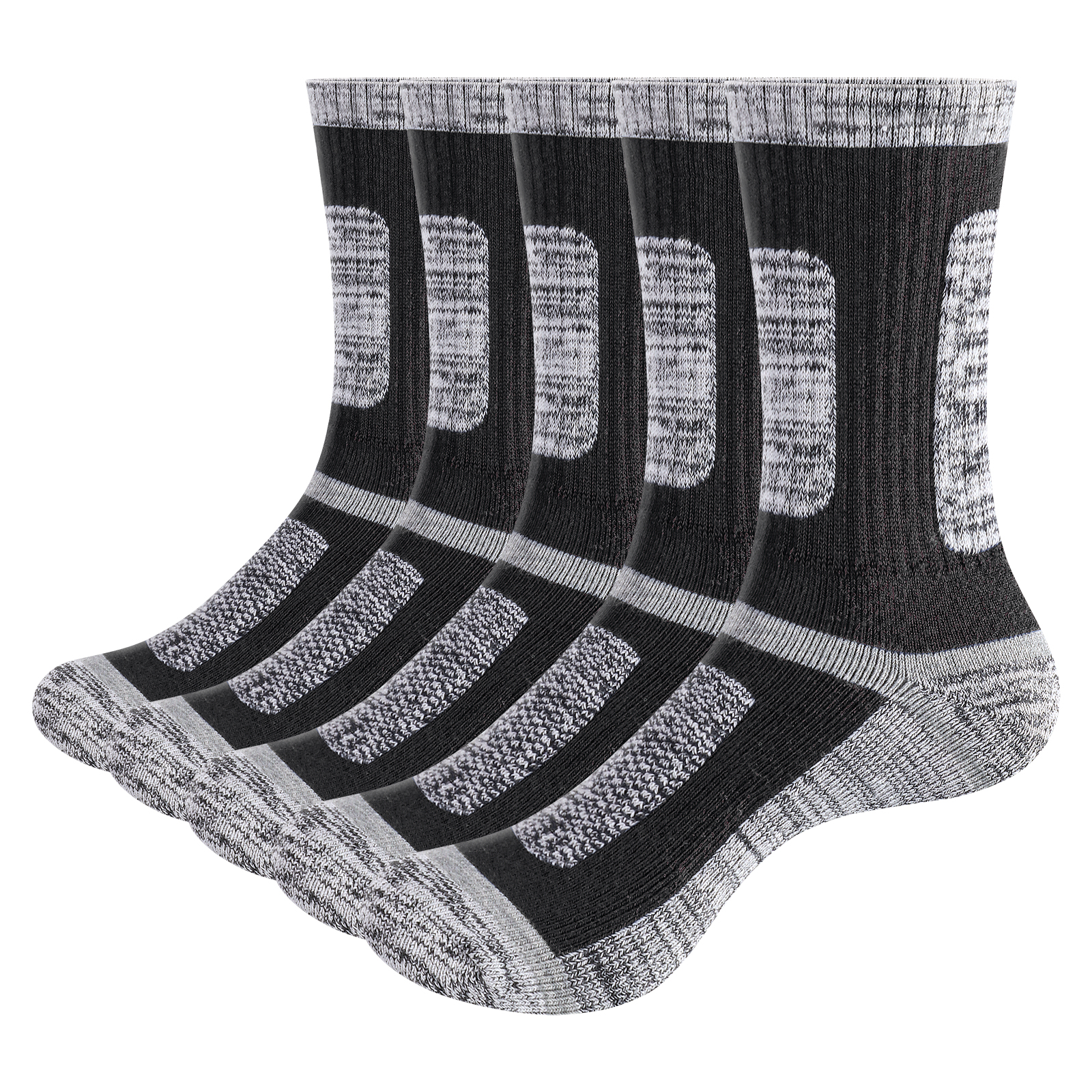 YUEDGE Mens Moisture Wicking C - Cotton Crew Sock Pack のレビューと価格